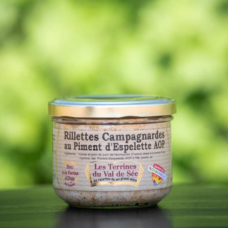 Rillettes Campagnardes au Piment d'Espelette AOP