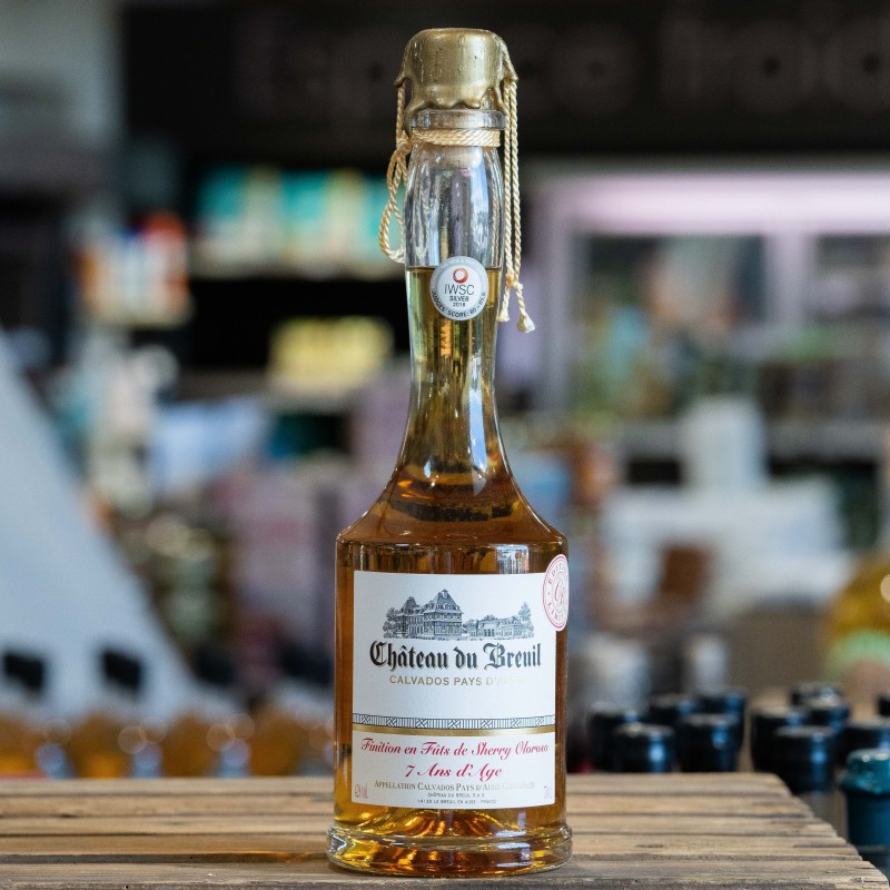 Calvados Château du Breuil 7ans, AOC Pays d'Auge affiné en fûts de Sherry Oloroso 42% 70cl